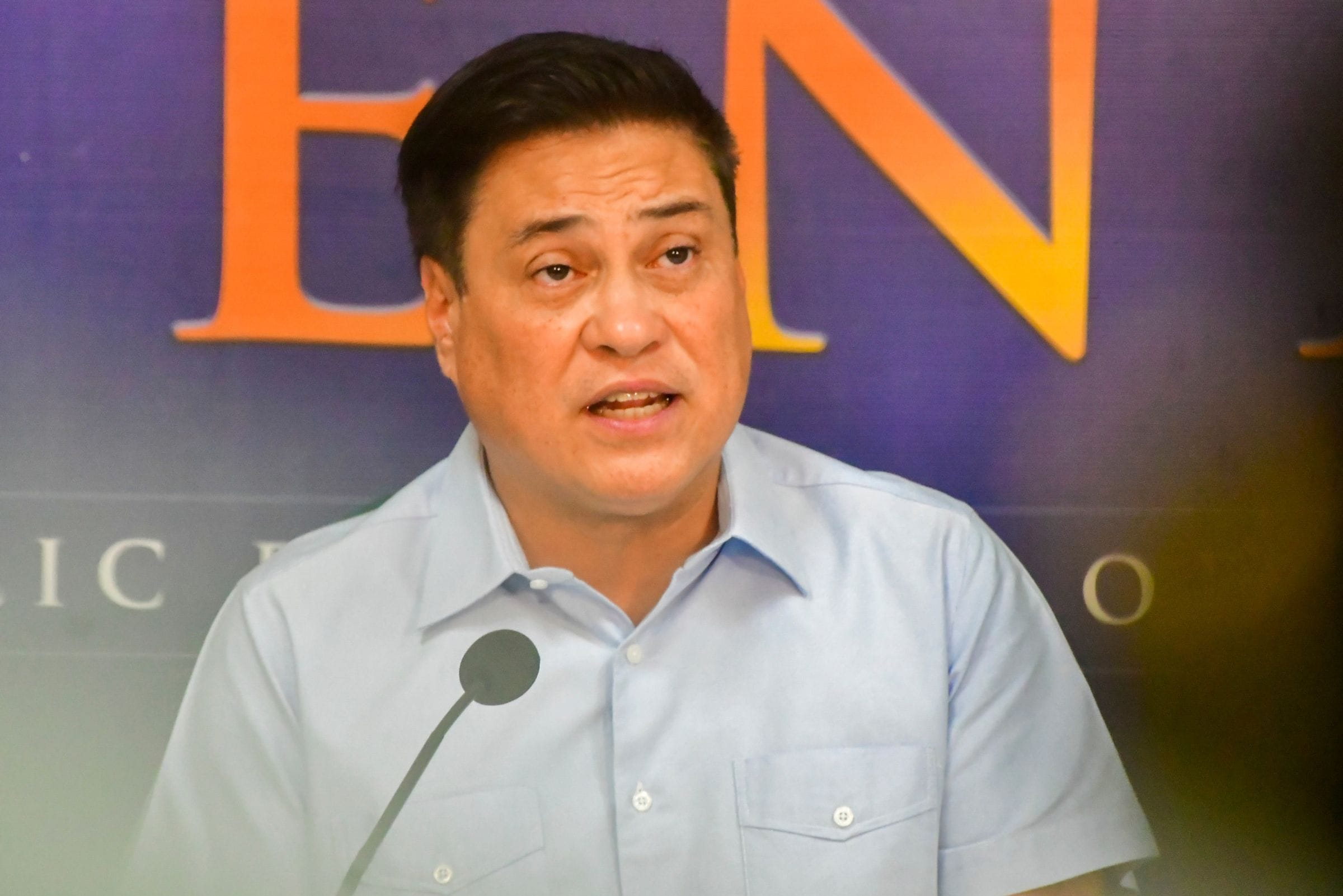 Senator Juan Miguel Zubiri during a press conference in Pasay City on September 26, 2024. Mark Demayo, ABS-CBN News/File